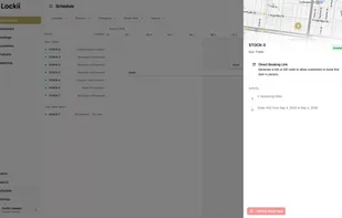The Lockii item details page with a full item history and GPS tracking