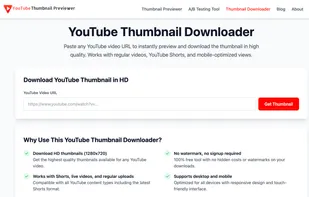 YouTube Thumbnail Downloader