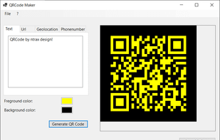 QRCode Maker (nTrax Design) screenshot 1