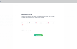 EasyTranslate - Auto-translate your e-learning courses into 75+ languages and export all versions in one SCORM file.