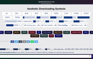 aesthetic symbols website screenshot 4