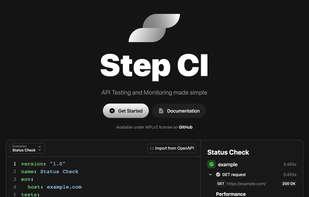 Step CI screenshot 1