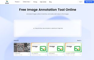 Gemoo Online Image Annotation Tool Landing Page