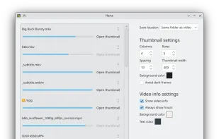 Hana - Video Thumbnails Generator screenshot 1