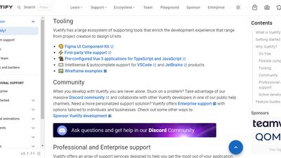 Vuetify screenshot 1