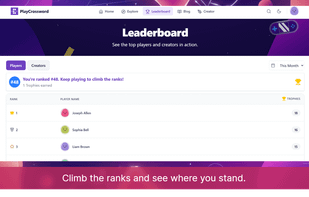 Climb the ranks and see where you stand.