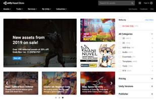 Unity Asset Store screenshot 1