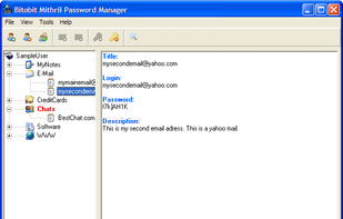 Bitobit Mithril Password Manager screenshot 1