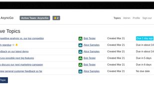 AsyncGo screenshot 1