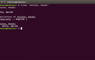 Translate Shell screenshot 1