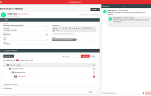 Work Order Comments