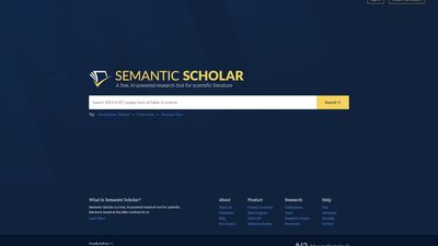 Semantic Scholar screenshot 1