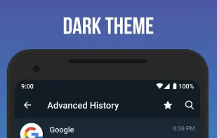 Advanced History in Dark Theme