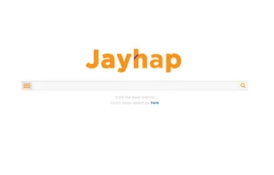 Jayhap homepage where you search