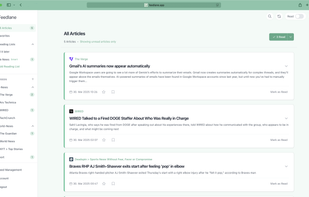 Feedlane screenshot 1