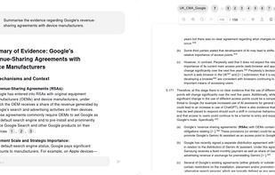 Reviewing contracts, finding precedents, and ensuring regulatory compliance across thousands of documents. Associates spend 30% of their time searching instead of advising.