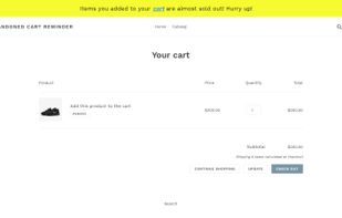 Abandoned Cart Reminder screenshot 1