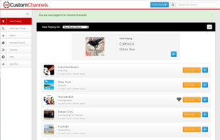 View, Like, and Ban tracks from the dashboard.