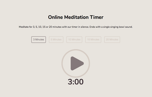 Online Meditation Timer screenshot 1