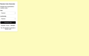 Random Color screenshot 1