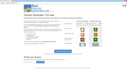 RealFaviconGenerator.net screenshot 1