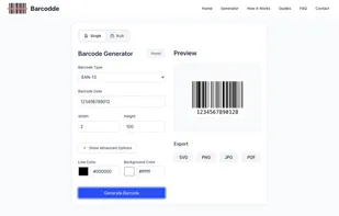 Single Barcode Generator  Preview