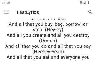 FastLyrics screenshot 1