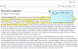 Bookmark Tree - Web annotations screenshot 1