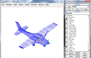 OpenVSP (Vehicle Sketch Pad) screenshot 1