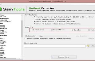 GainTools Outlook Extractor screenshot 1