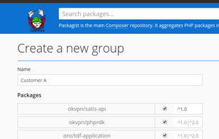 Create a customer group