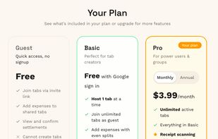 PartyTab screenshot 1