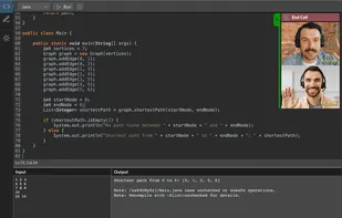 Remote code interview session