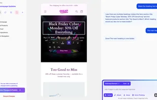 Or, use our easy point and click editor for quick changes.