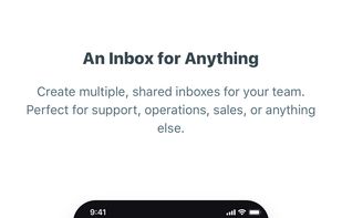 Shared inboxes in Heymarket iOS app.