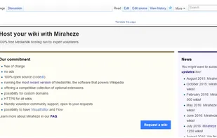 Miraheze screenshot 1