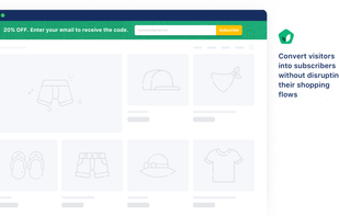 Convert visitors to subscribers without disrupting their browsing flow