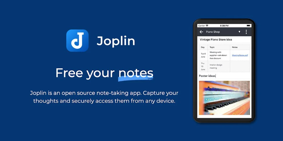 Joplin 2.13 released with enhanced text editor, interoperability, and new Markdown editor image