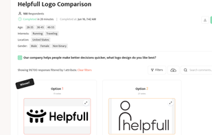 Logo comparison example
