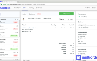 Multiorders screenshot 1