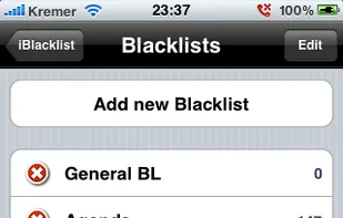 iBlackList screenshot 1