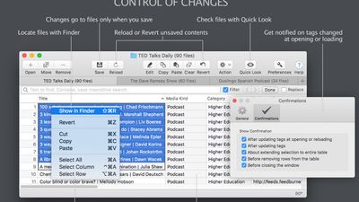 Control all changes with Revert, Reload and Save functions.