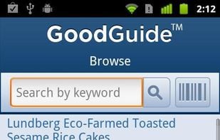 Goodguide screenshot 1