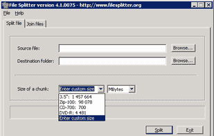 Free File Splitter screenshot 1