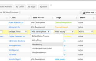 Manage leads and easily update critical information.