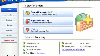 PC Tools Firewall Plus screenshot 1