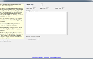Keyboard Codes Display screenshot 1