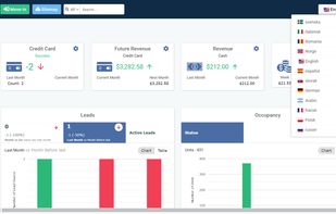 Advance Dashboard & Language Selector 