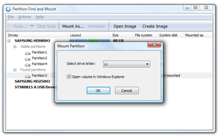 Partition Find and Mount screenshot 2