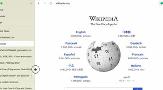 Vertical tabs and faster sidebar interaction now available in Dia Browser  image